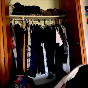 Getting rid of a lot of clothes, some name brand, cheap.